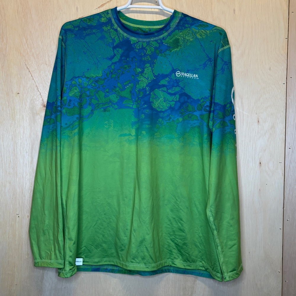 Magellan Outdoors Fishing Shirt Reversible Men's Large Great Condition